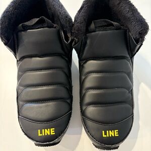 Line apres 1.0 booties black and yellow ski liner size X-Small!